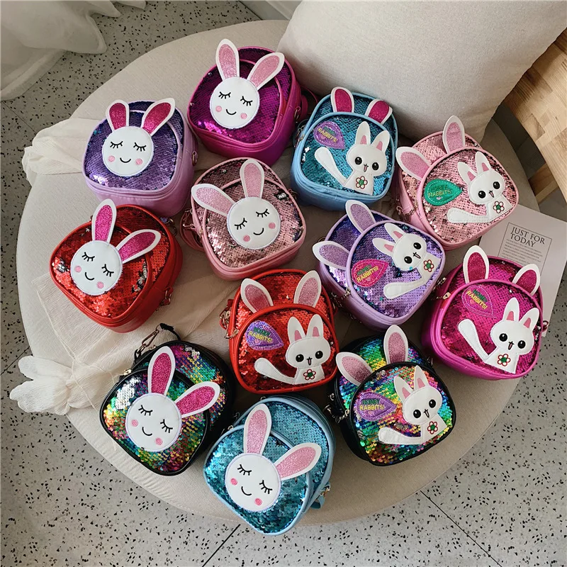 

Korean-style Cute CHILDREN'S Bag Fashion Princess Sequin Cartoon Shoulder Bag Little Girl Backpack Women's Purse