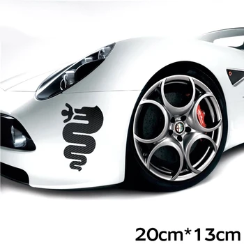 

Car styling for alfa romeo 159 147 156 giulietta 147 159 mito badge waterproof Python lines protector Car outdoor