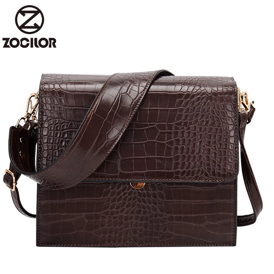 

Fashion Simple Women's Designer Handbag New Quality PU Leather Women Tote bag Alligator Shoulder Crossbody Bags