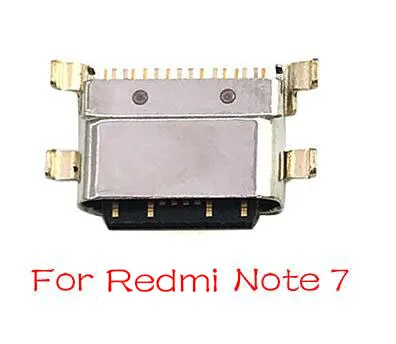 2 шт./партия, порт зарядного устройства mi cro USB разъем для Xiaomi mi A1 A2 8 9 CC9E Max3 mi x 3 Red mi Note 7 Pro - Цвет: Redmi Note 7