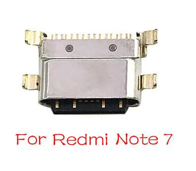 Redmi Note 7 2 шт./партия, порт зарядного устройства mi cro USB разъем для Xiaomi mi A1 A2 8 9 CC9E Max3 mi x 3 Red mi Note 7 Pro - Цвет: Redmi Note 7