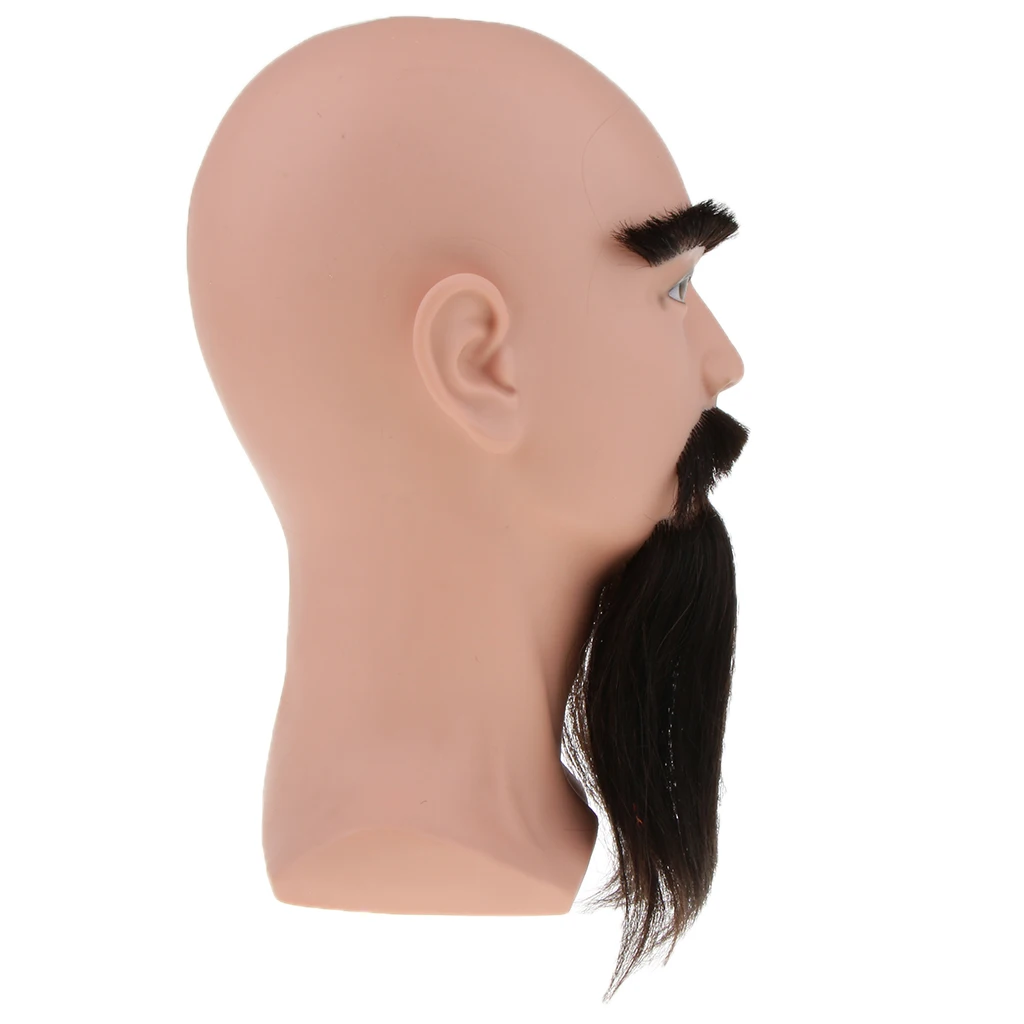 Male Cosmetology Mannequin Manikin Head With Beard For Wigs Making Glasses Hat Cap Display