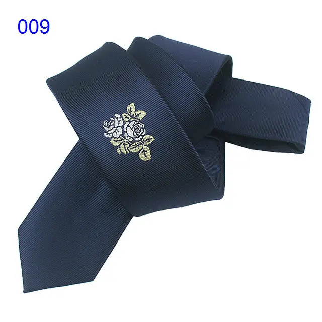 Вышивка тесьма узкий Стиль Цветок Тигр 5 см личности узкий галстук досуг красные черные галстуки