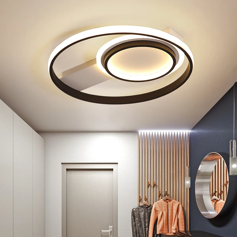 

Modern Chandeliers LED Lamp For Bedroom Study Room Kitchen room White+Black color surface mounted lights Lamp Deco AC85-265V