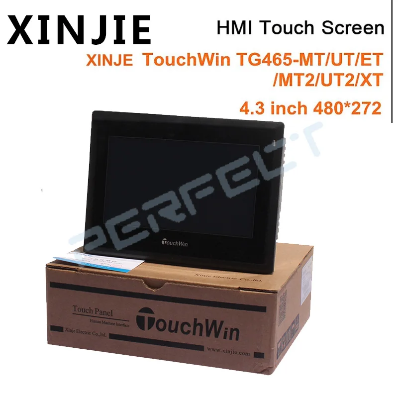 HMI touch screen TG465-MT 4.3" 480*272 touch panel  XINJE with programming Cable 