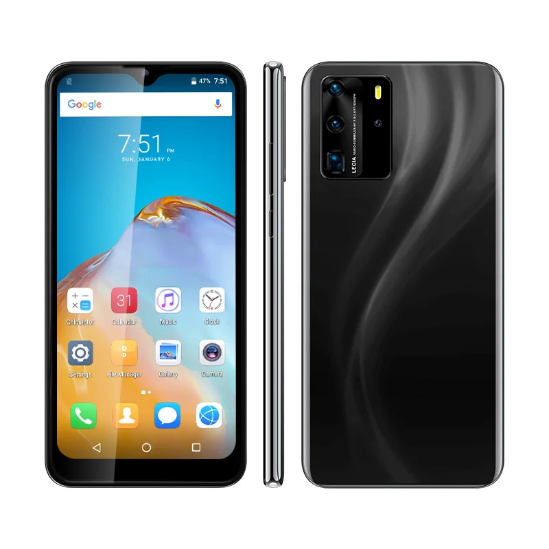 Смартфон UNIWA P40 PRO Android 2 + 16 ГБ два слота для SIM карт экран 6 53 дюйма аккумулятор 3100