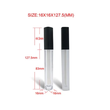 

50pcs/lot 5ml Long Square lipstick tubes Transparent/matte Eyeliner Eyelash Tubes Lipgloss tube Lip Oil tube Lip Glaze Tube