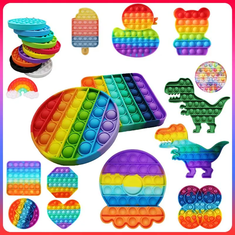 Push Pop de juguete sensorial autismo necesita blando estrés juguetes para adultos chico divertido Anti-estrés Pop Fidget punk de estrés