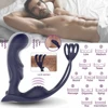 5 IN 1 Prostate Massage Perineum Vibration Penis Ring Scrotum Ring Prostate Vibration Anal Plug With Remote Sex Toy For Male 1