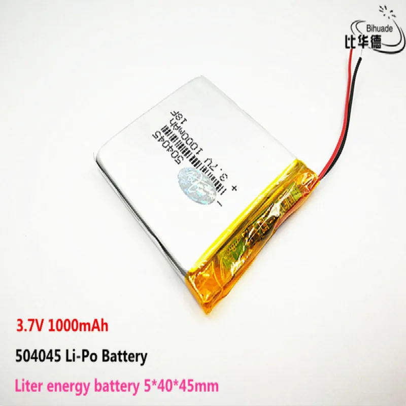10 шт литиевая батарея хорошего качества 3,7 V, 1000 mAH, 504045 полимерный литий-ионный/литий-ионный аккумулятор для игрушки, POWER BANK, gps, mp3, mp4