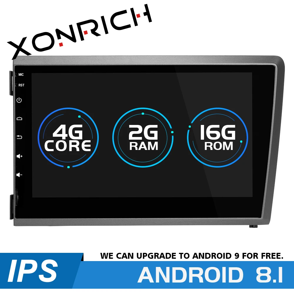 Xonrich автомобильный мультимедийный плеер 2 Din Android 8,1 для VOLVO S60 V70 XC70 XC90 2000 2001 2002 2003 2004 радио gps навигации 2G Оперативная память