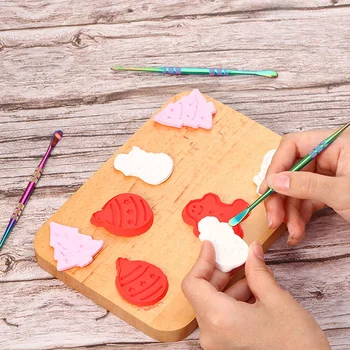 

New 6 Packs Wax Carving Tool Wax Tool Carving Tool Rainbow Stainless Steel Tool Spoon 4.75 Inch