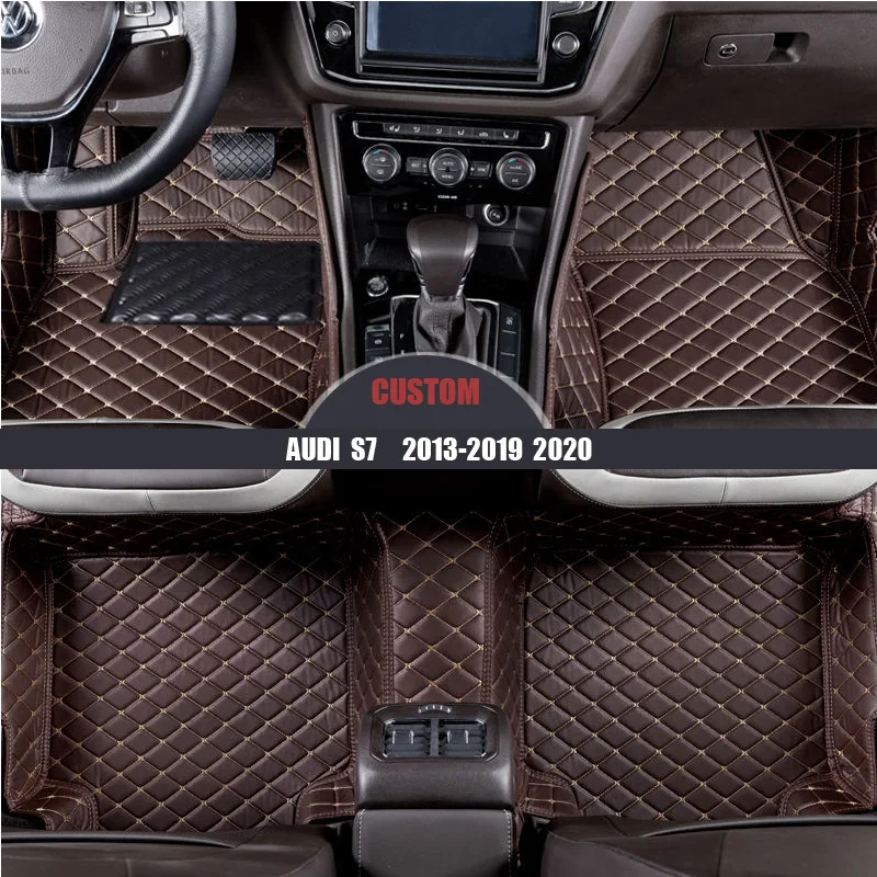 Кожаные автомобильные коврики для Audi S7 2013-2015 2016 2017 2018 2019 | Автомобили и мотоциклы