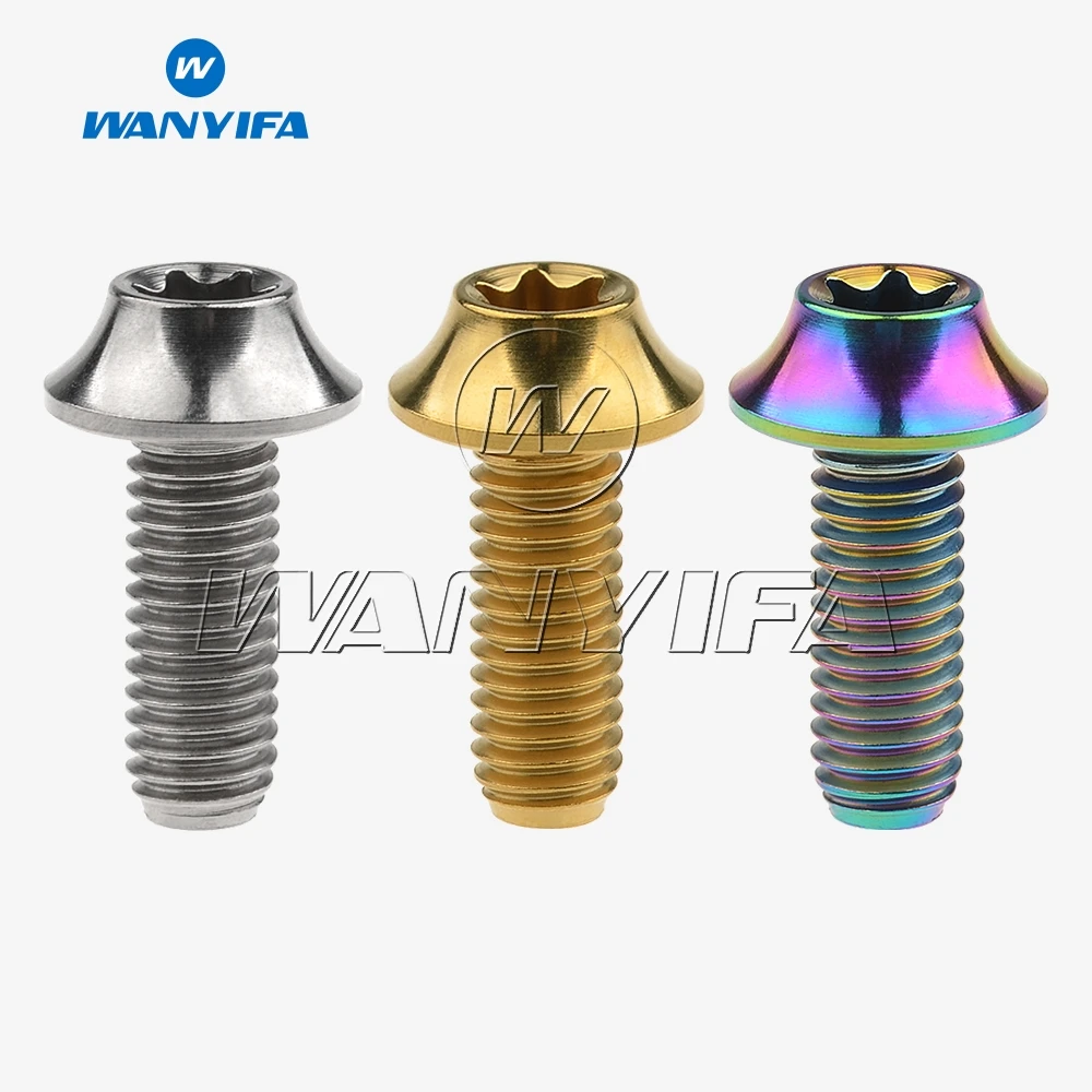 Титановый "Wanyifa" Ti болты M6x16mm велосипеда сливы головкой