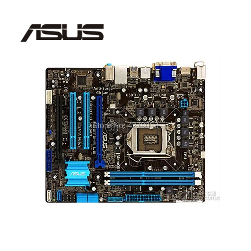 Розетка LGA 1155 PCI E3.0 USB SATA3.0 для ASUS P8B75 M LE десктопная материнская плата B75 i3 i5 i7 DDR3 16G