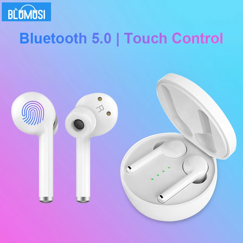 Беспроводные наушники Bluetooth 5 0 TWS стерео звук басы вкладыши гарнитура для