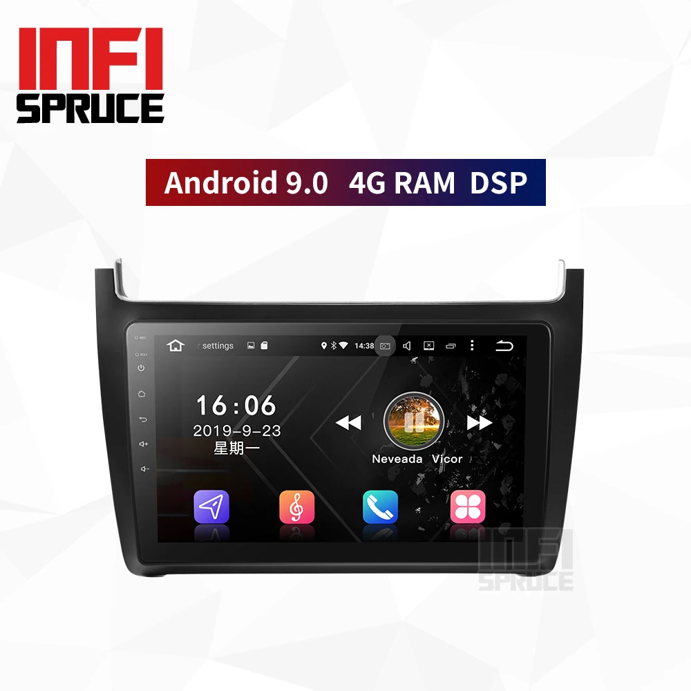 4G RAM 9 0 Автомобильный dvd Радио для VW polo 2008 09 От 10 до 15 лет видео gps Навигация