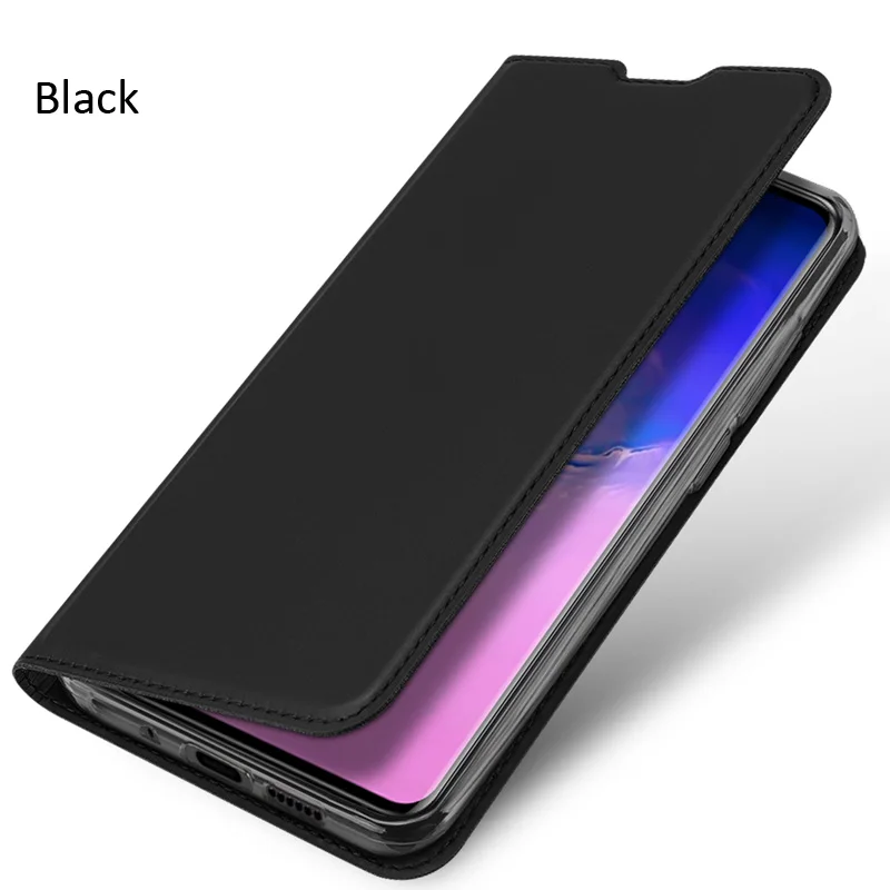 Кожаный флип-чехол DUX DUCIS для samsung Galaxy S11 Plus S11e, чехол-бумажник - Цвет: Black
