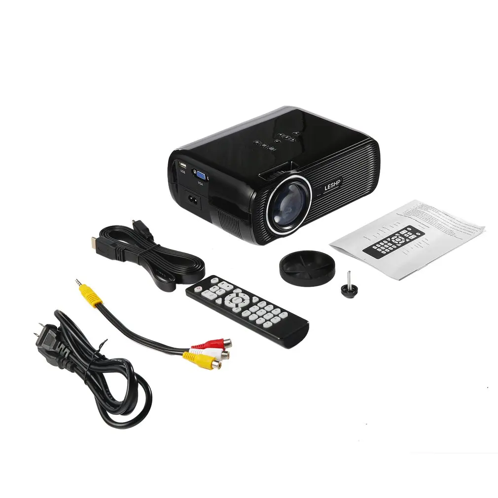 

Portable Multi-media LED Video Projector 1080P HD 1200 LM with Keystone for Office Home Cinema Theater TV Game 1000:1