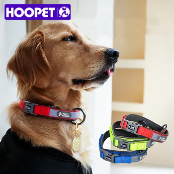 

HOOPET Dog Collar Pet Dog Tag Collar Puppy Cat Collars Adjustable For Medium Large Dogs