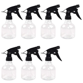 

7Pcs 8Oz Empty Plastic Spray Bottles with Black Trigger Sprayers, Adjustable Nozzle, for Cleaning Solutions, Planting