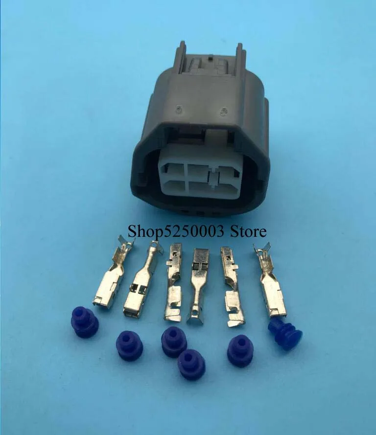 20 connector 5 шт. 6 pin 2,8 мм Женская подсветка для автомобильного номера Электрический разъем для топливного насоса бензиновая вилка насоса с соответствующие клеммы и уплотнения и - Название цвета: 20 connector