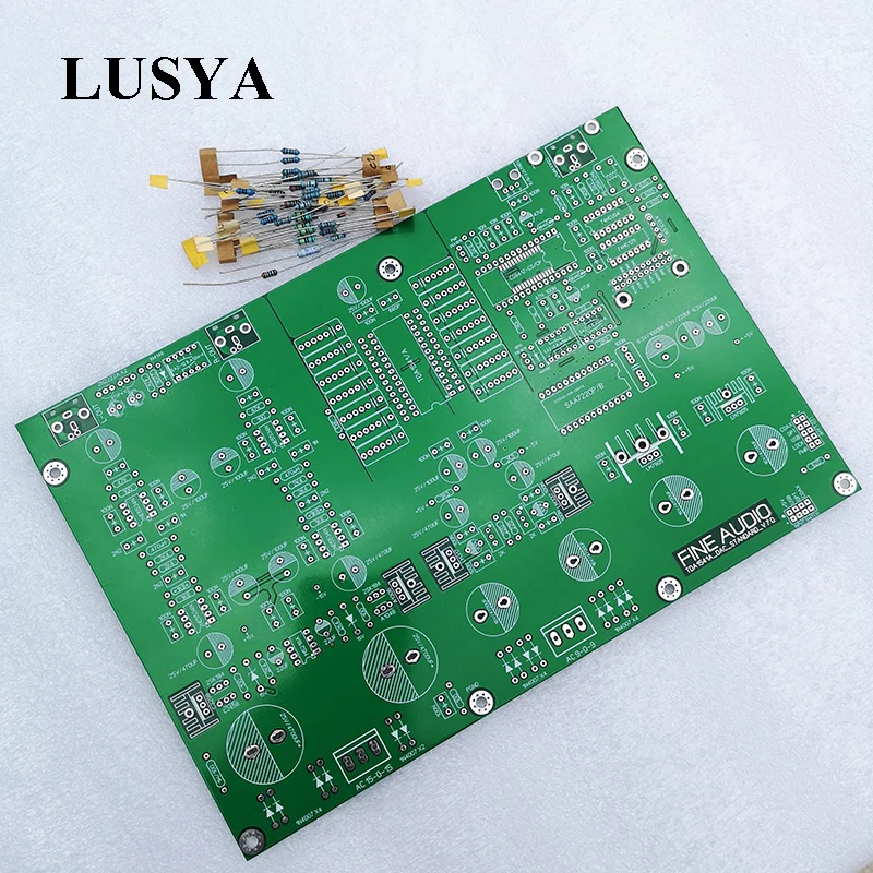 

Lusya HIFI TDA1541A DAC decoder PCB board With resistor DAC PCB board T1111