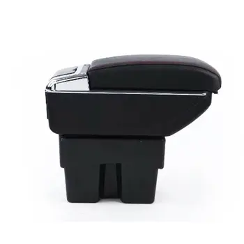 

1pc Car Armrest Box Car Auto PU Leather Central Container Box Practical