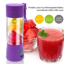 380ml Rechargeable USB Blender Blender Smoothie Maker for Home Use Portable Mini Juicer Juice Machine Small Juice Extractor a1100 home use multi functional blender for juice smoothies with timer lcd panel