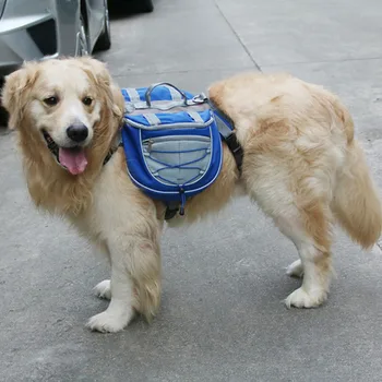 

New arrival Pet Accessories Waterproof Adjustable Nylon Pet Backpack Dog saddle Bag For Large Dog Hiking Travel Supplies