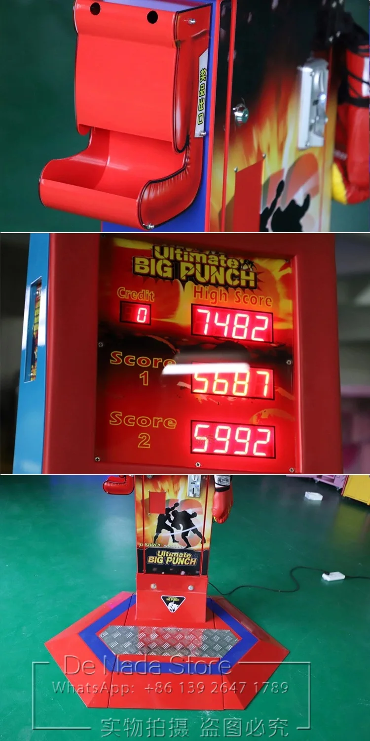 Tickets Redemption Games Token Coin Operated Arcade Machine Ultimate Big Punch Boxing Game Machines
