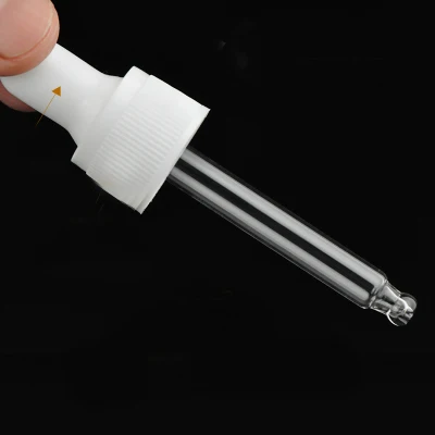 50PCS Black/White Plastic Screw Cap for 18/410 neck size 5ml-100ml Essential Oil Bottles, Gold/Silver/Black Dropper Cap 18mm Glass Pipettes Dropper Lids, Essential Oil Accessories - Цвет: Model 18