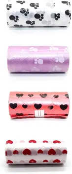 

Printing Pet Garbage Bag Dog Cleaning and Pooping 15pcs/roll Dog and Cat Supplies Batch Clean Dogs Accessoires Pet Accesories