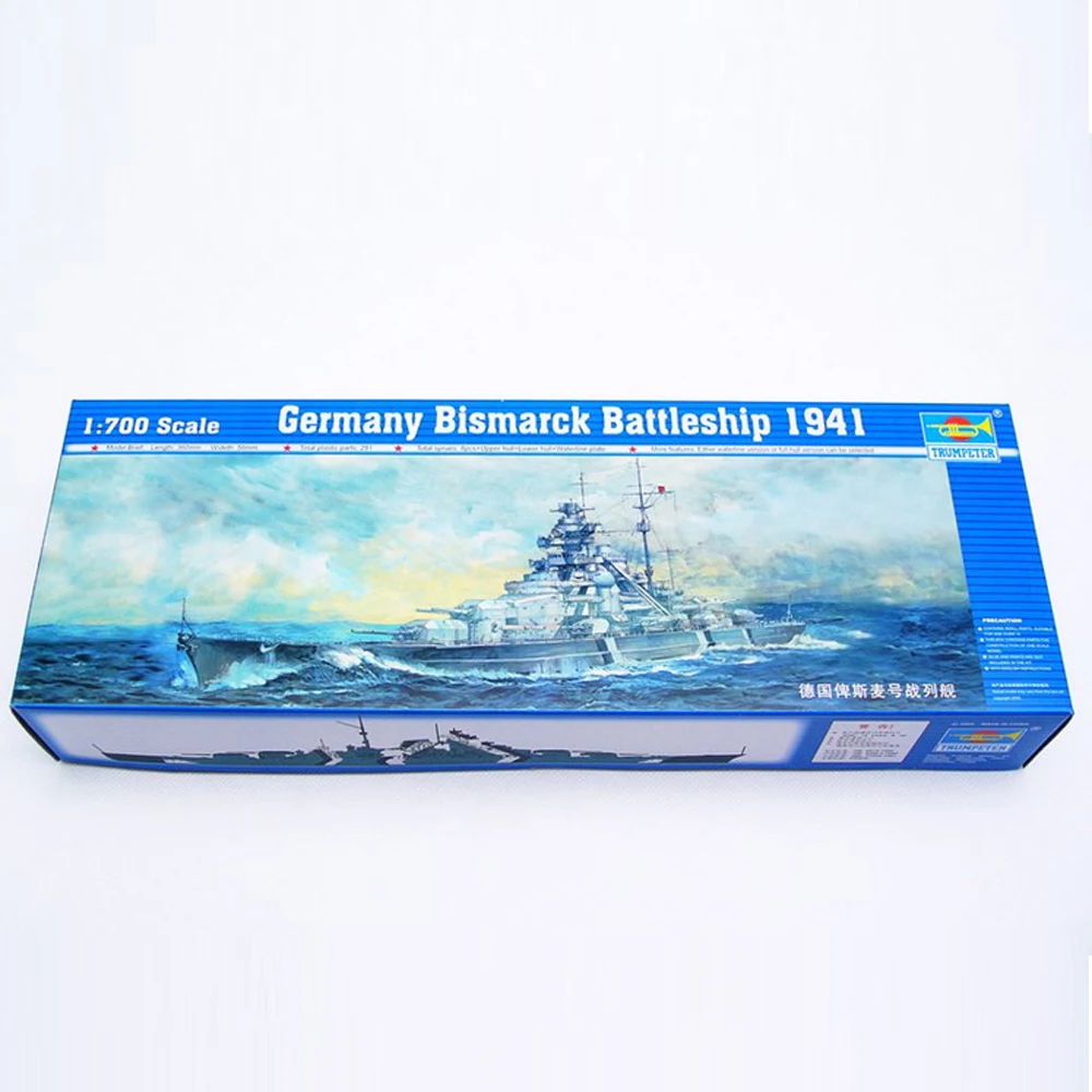 1/700 scale World War II Germany Bismarck Battleship Plastic Model 4d Assembly kit Toys for adult Collection | Игрушки и хобби
