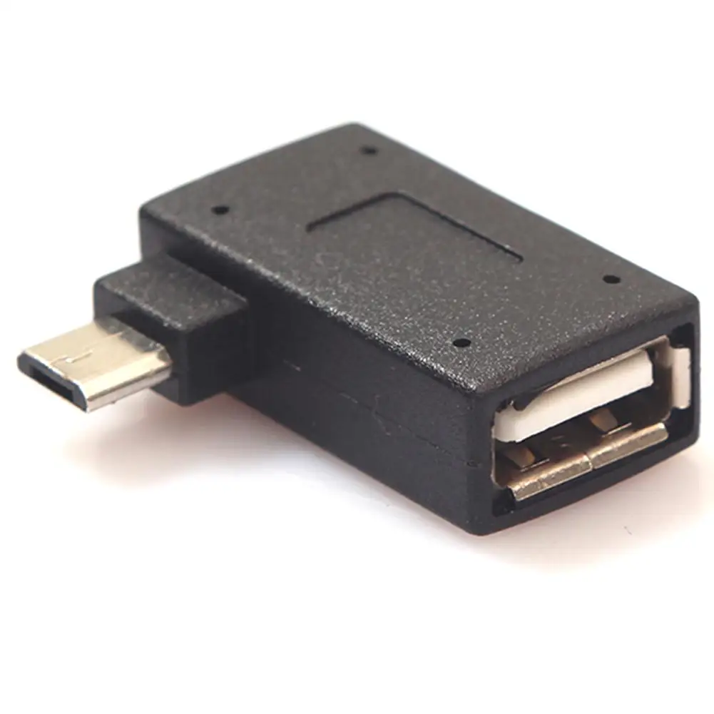 2 шт./лот Мини Micro USB OTG кабель адаптер левый и правый угол Micro USB 2,0 OTG Хост адаптер конвертер для Android телефона планшета ПК