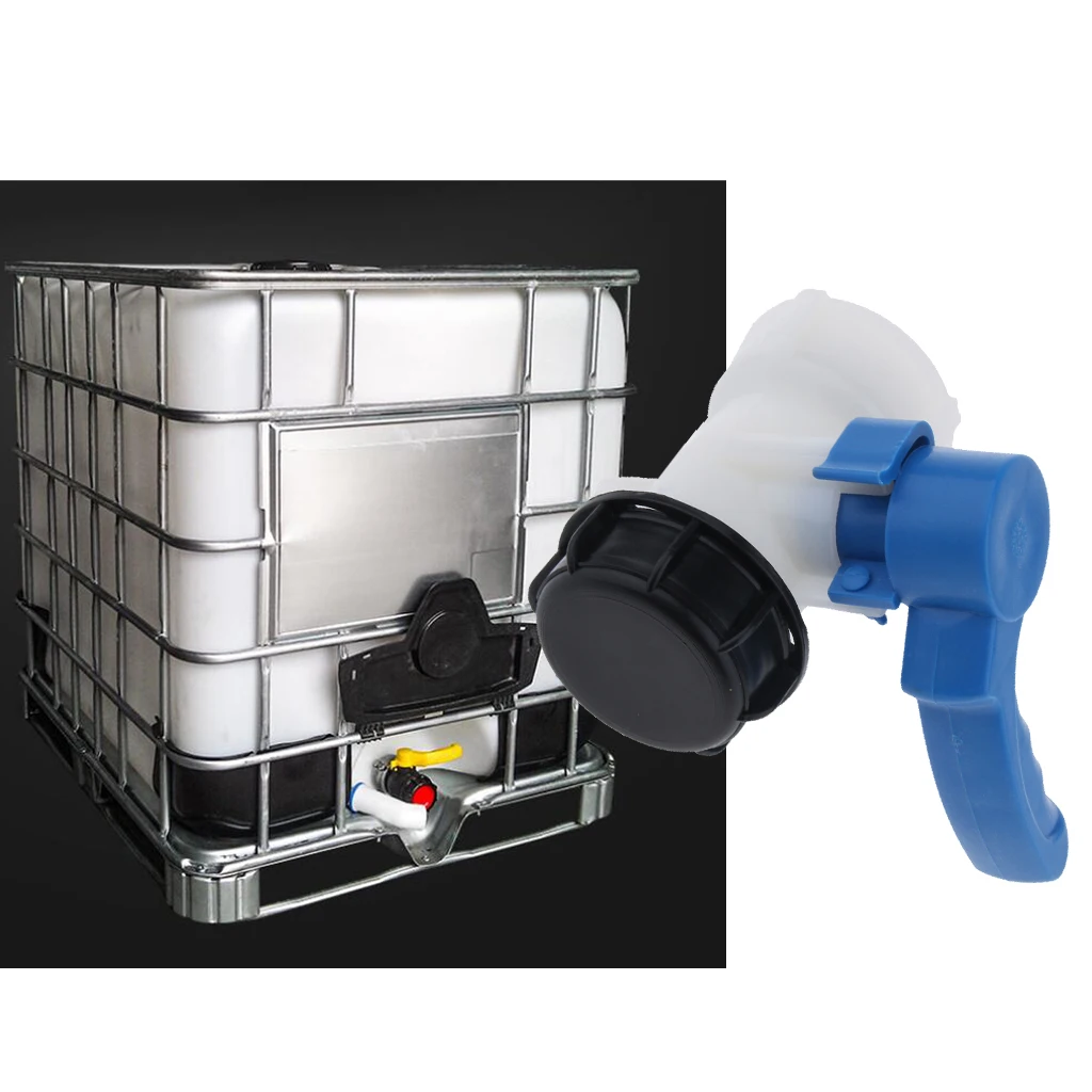 IBC Tote Tank Valve Hose Fittings Adapter with Switch for Yard Water Tap Hose Connector Accessories, DN50 75mm/2.95 inch