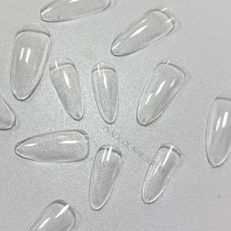 120pcs/box Instant Soft Gel Nail Tips Sculpted Coffin Stiletto Full Cover Press On Nail Tips Soak Off Salon Custom Nails