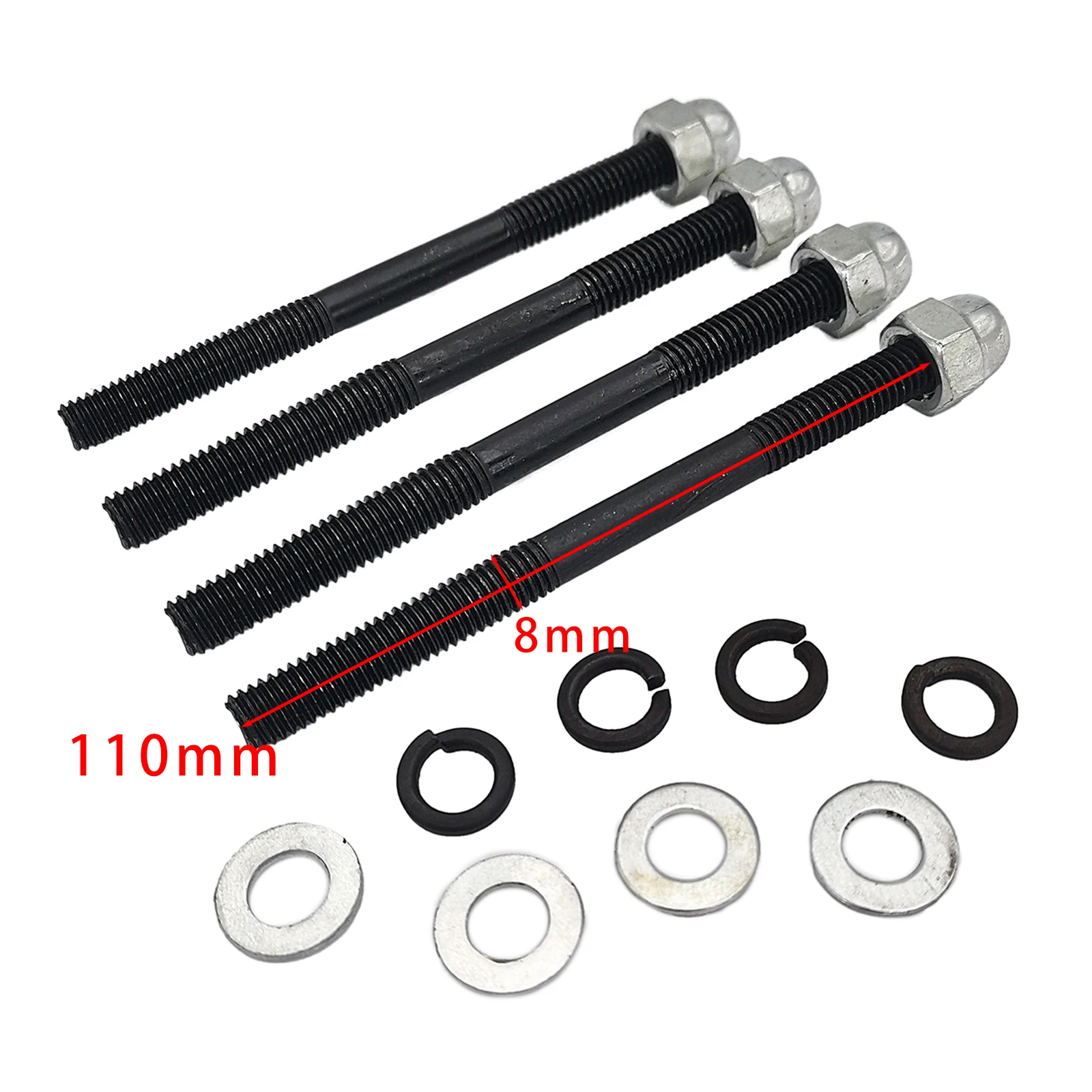 Motorcycle Engine Cylinder Head Screws Kit For 110mm Bore 80cc Dirt Pit Bikes | Автомобили и мотоциклы
