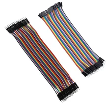 80 шт. в наборе: 40 шт. 1 штыревой штекер на гнездо Соединительный кабель длиной 20 см+ 40 шт. 20 см 2,54 мм штыревой на штыревой соединительный кабель