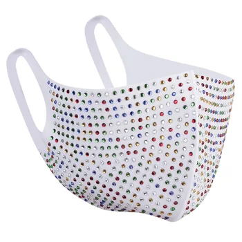 

Rhinestone black mask shiny rhinestone decoration mask jewelry face mask fashion men and women jewelry party travel