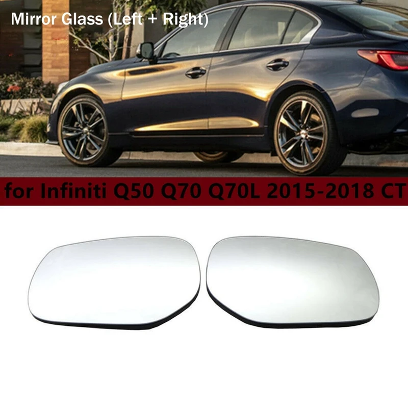 2X Wide Angle Side Rear View Mirror Electric Wing Door Heated Rearview