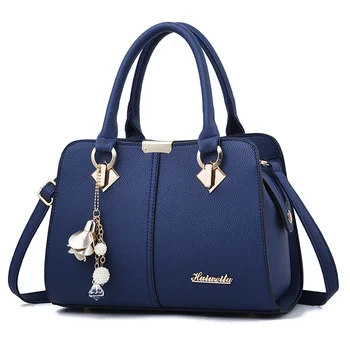 

Blue Color Bags Pu Leather Handbags Women Shoulder Bag Ladies Mother Bags Luxury Hand Bags Purse Holders