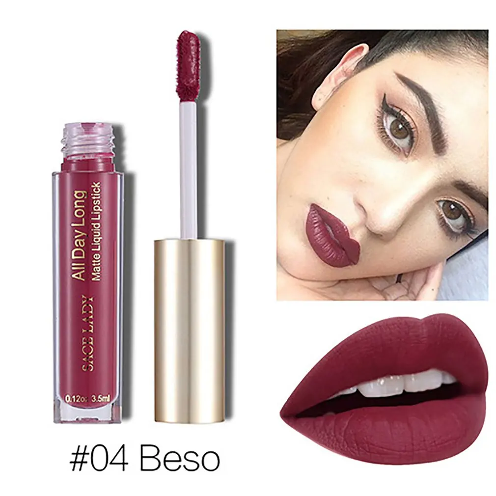 SACE LADY Stay All Day Matte Liquid Lipstick Long-lasting Waterproof Smooth Makeup Lip Gloss | Красота и здоровье