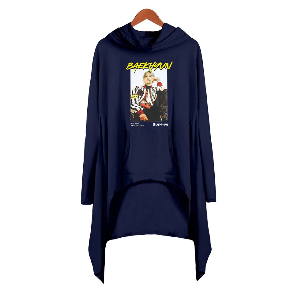 SuperM Ablum, Необычные толстовки, модные, большие размеры, Ulzzang, толстовка с капюшоном, женское платье, K Pop, свободные, Robe Sweat Femme Capuche