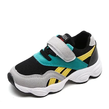 

Fashion Toddler Girls Sneakers Spring Summer New Boys Soft-soled Running Shoes Children's Hook&loop Casual Shoes Mesh Breathable