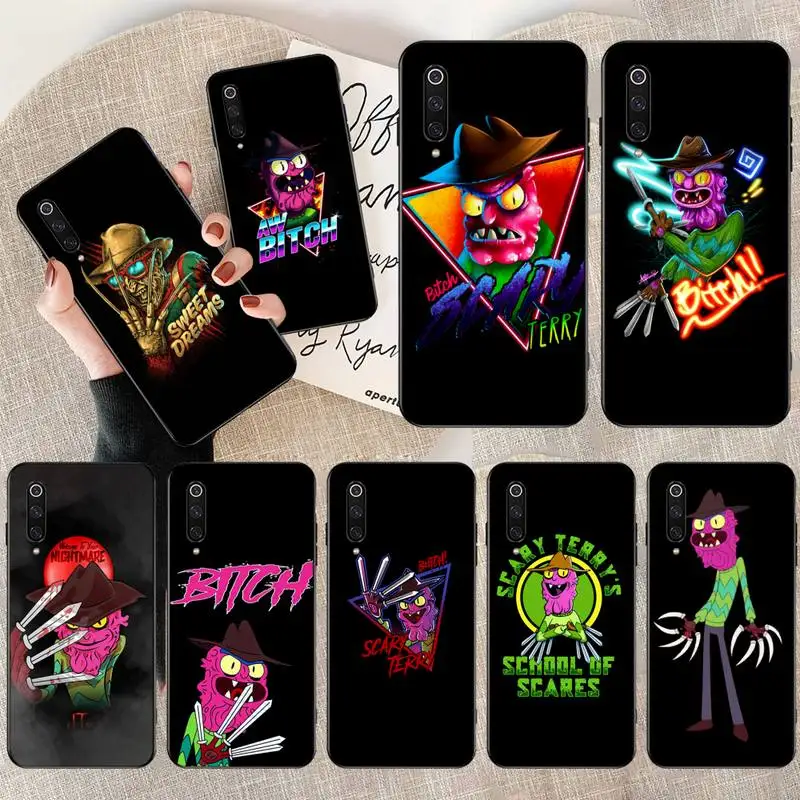 

HPCHCJHM Cartoon Scary Terry TPU Soft Silicone Phone Case Cover for Xiaomi Mi9 9SE 8SE Pocophone F1 Mi8 Lite