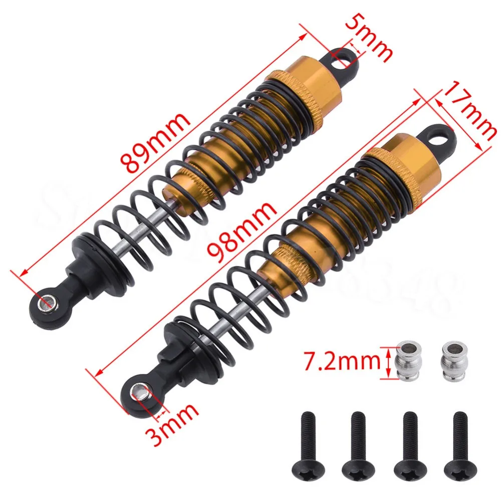 Алюминиевый передний амортизатор с масляным наполнением 2 шт. в сборе для