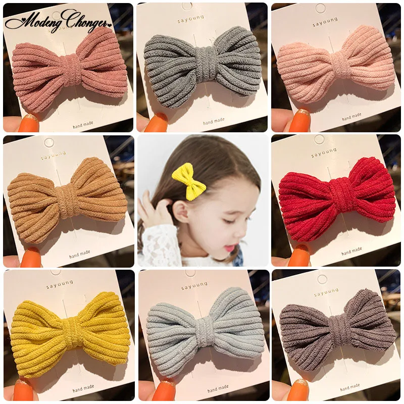 

1PCS Vintage Linen Barrettes Big Large Bow Hairgrips Korean Spring Ponytail Clip Hairpins For Child Sweet Hair Accessories Hot