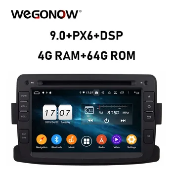 

PX6 DSP TDA7851 HD Android 9.0 64GB ROM Car DVD Player GPS navi Map RDS Radio wifi Bluetooth5.0 For Renault Duster 2012 2013