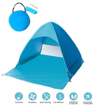 

Automatic Camping Tent Ship From RU Beach Tent 2 Persons Tent Instant Pop Up Open Anti UV Awning Tents Outdoor Sunshelter